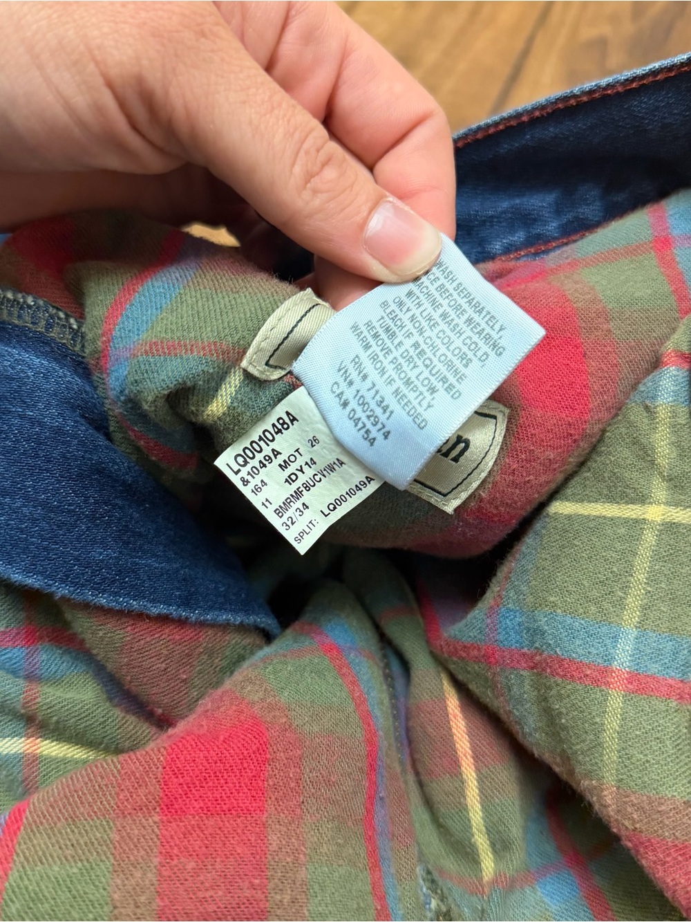 LL Bean Classic Fit Flannel Lined Jeans Blue Denim Medium Wash Mens 32x31 505661 - Picture 8 of 14